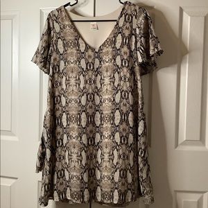 Boutique Snake Skin Dress size Medium